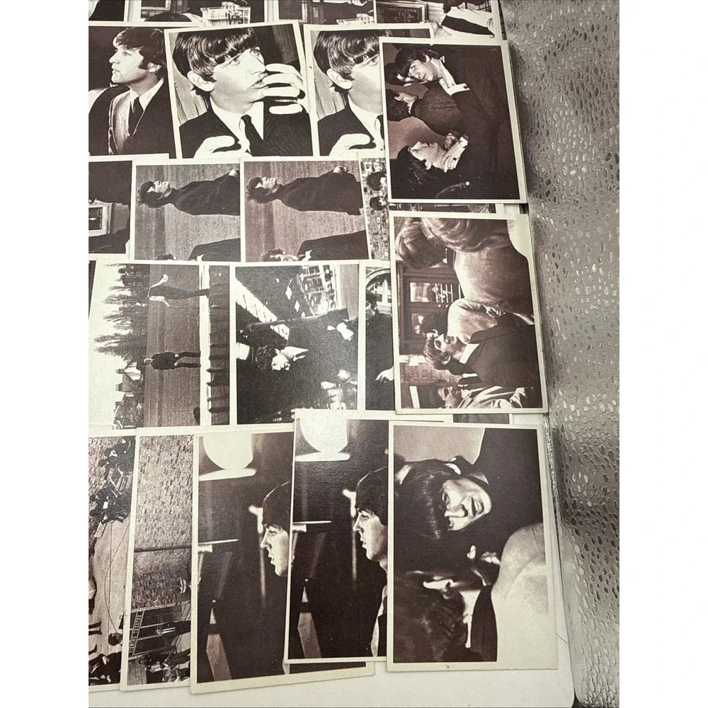 1964 Beatles Hard Days Night Card Set 37 Cards Very Good Condition Duplicates